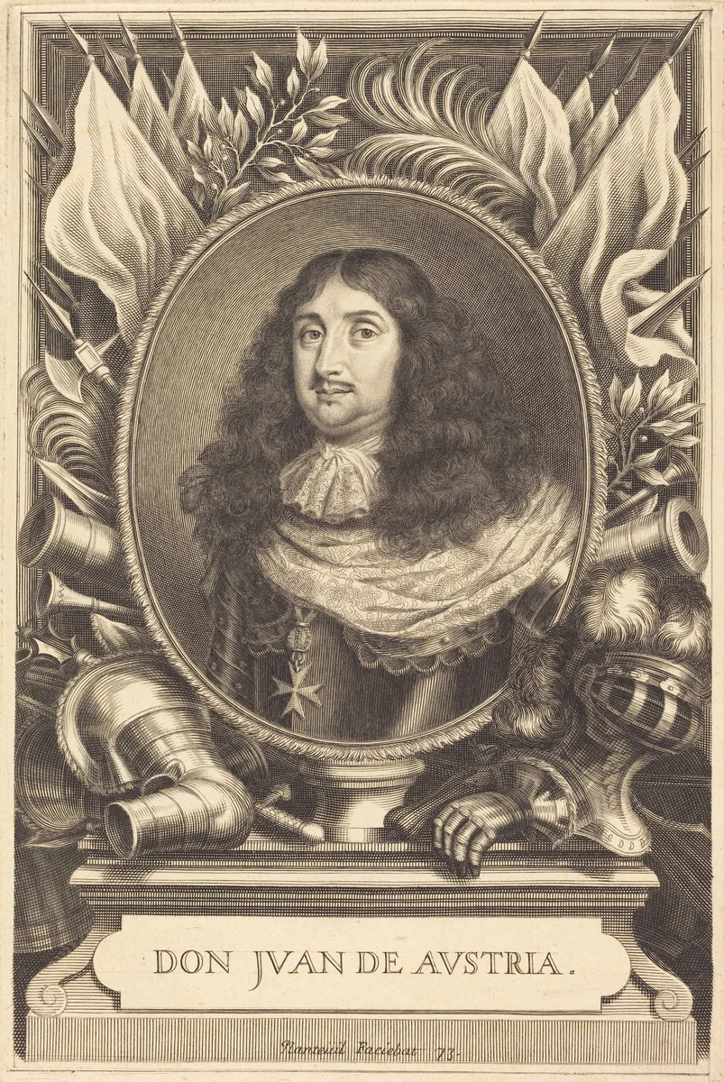 Don Juan of Austria by Robert Nanteuil, print, 1673