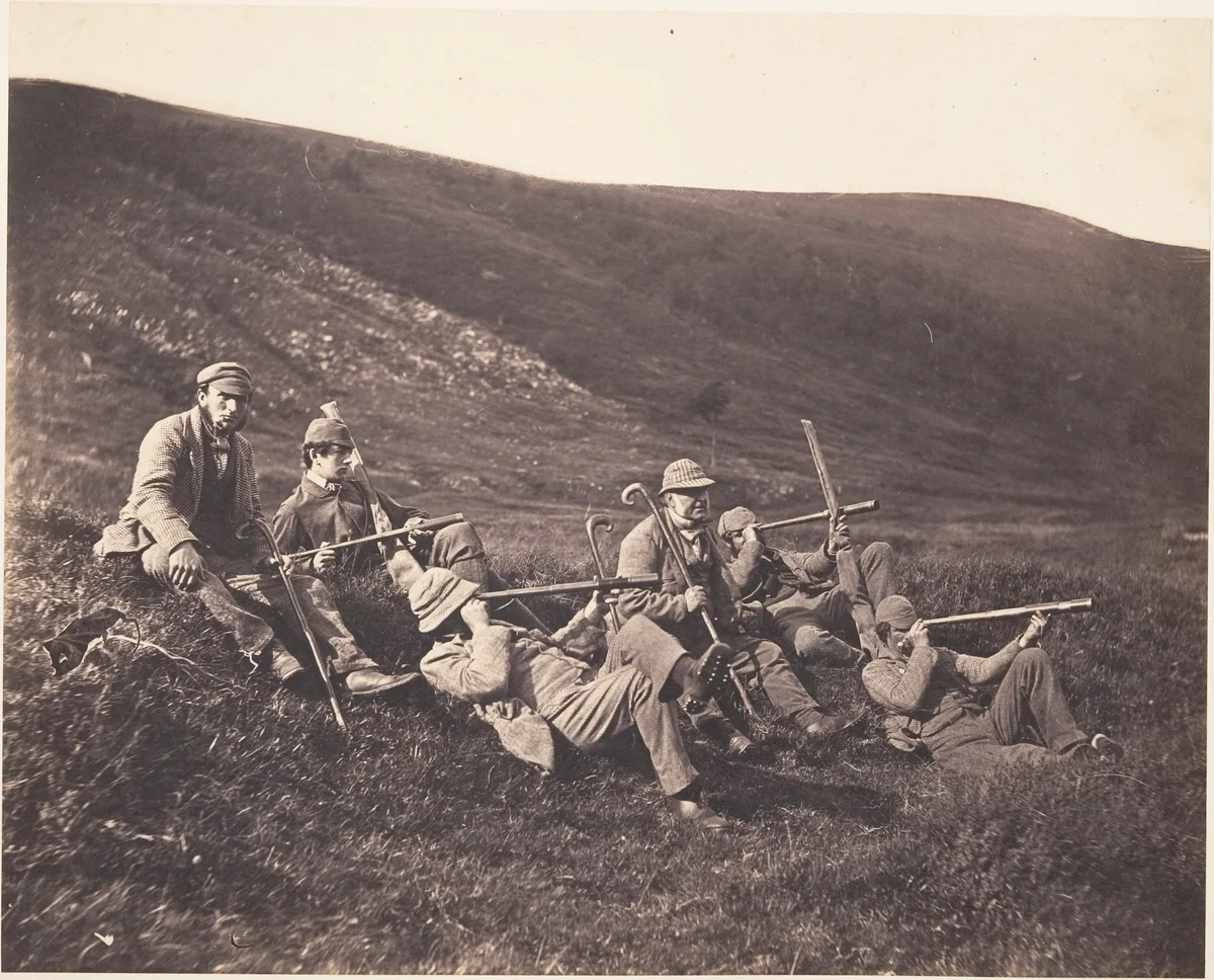 [Spying in Glenfeshie] by Horatio Ross, photograph, 1858