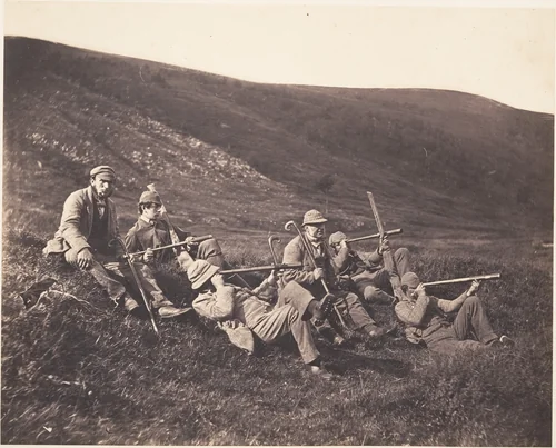[Spying in Glenfeshie] by Horatio Ross, photograph, 1858
