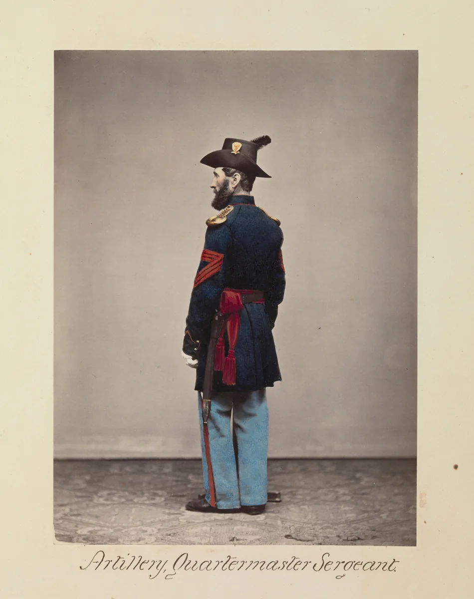 Artillery, Quartermaster Sergeant by Oliver Willard, photograph, 1866