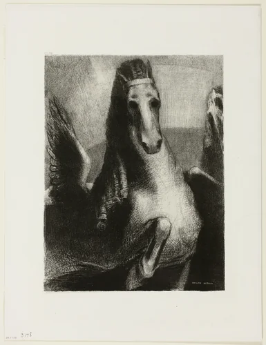 The Wing by Odilon Redon, print, 1893