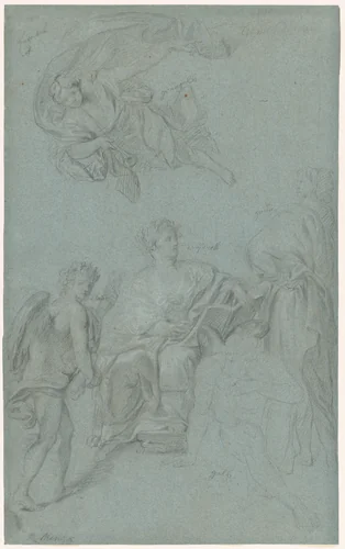 The Triumph of History over Time by Anton Raphael Mengs, drawing, 1771-1775