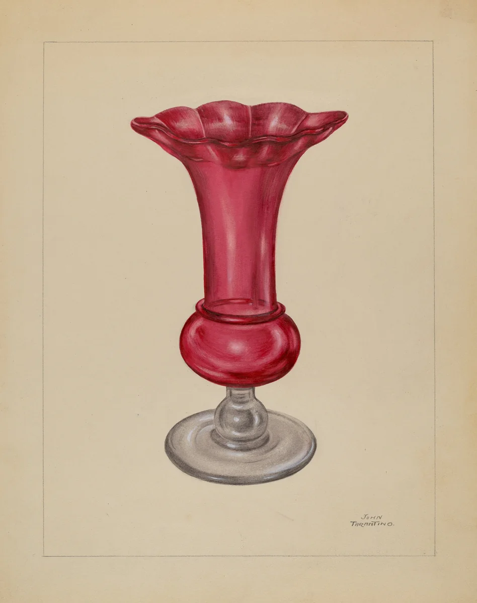 Vase by John Tarantino, index of american design, 1936