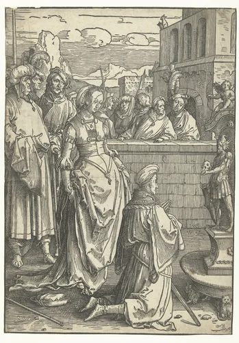 De afgoderij van Salomo by Lucas van Leyden, print, 1512-1516