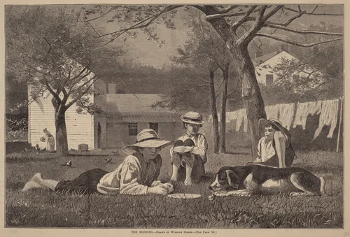 The Nooning by Winslow Homer, print, 1873