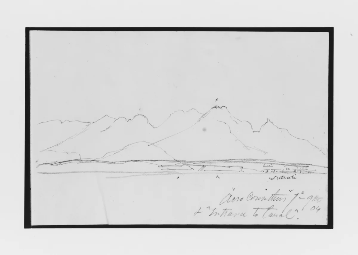 Entrance to Canal (from Sketchbook) by Mary Newbold Sargent, artwork, 1904