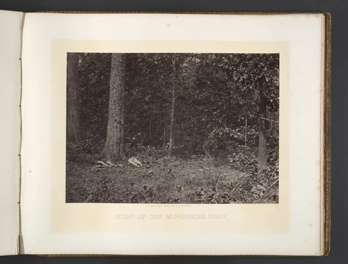 Scene of General McPherson's Death by George N. Barnard, photograph, 1864-1866