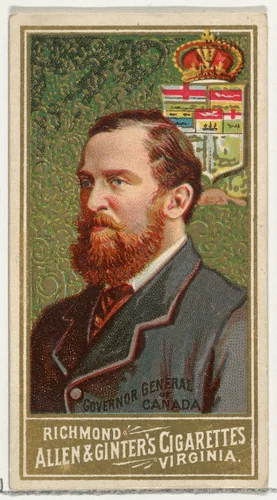 Governor General of Canada, from World's Sovereigns series (N34) for Allen & Ginter Cigarettes by Allen & Ginter, print, 1889