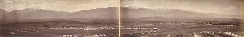 Safed Sang Camp from 51st Camp by John Burke, photograph, 1878-1880