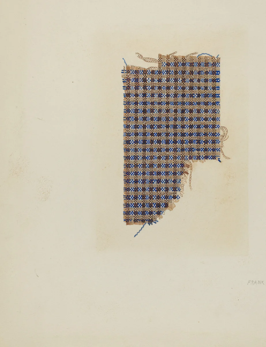 Linen and Cotton Homespun by Frank S. Browne, index of american design, 1940