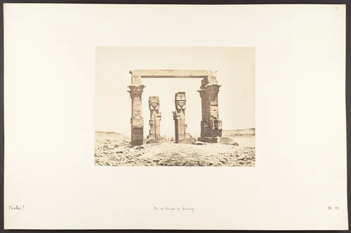 Vue du Temple de Kardassy by Maxime Du Camp, photograph, 1850