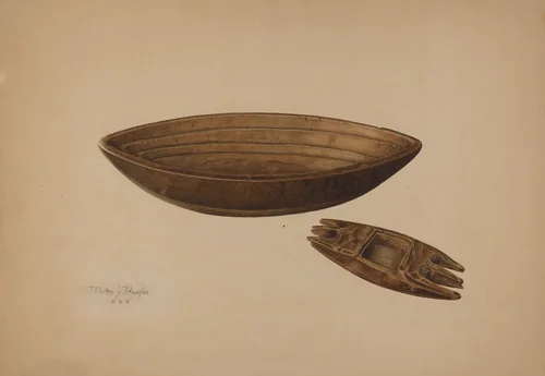 Maple Sugar Mold by Walter Praefke, index of american design, 1939