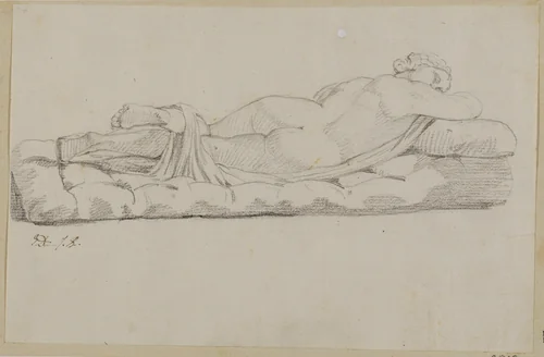 Hermaphrodite by Jacques-Louis David, drawing, 1780-1810