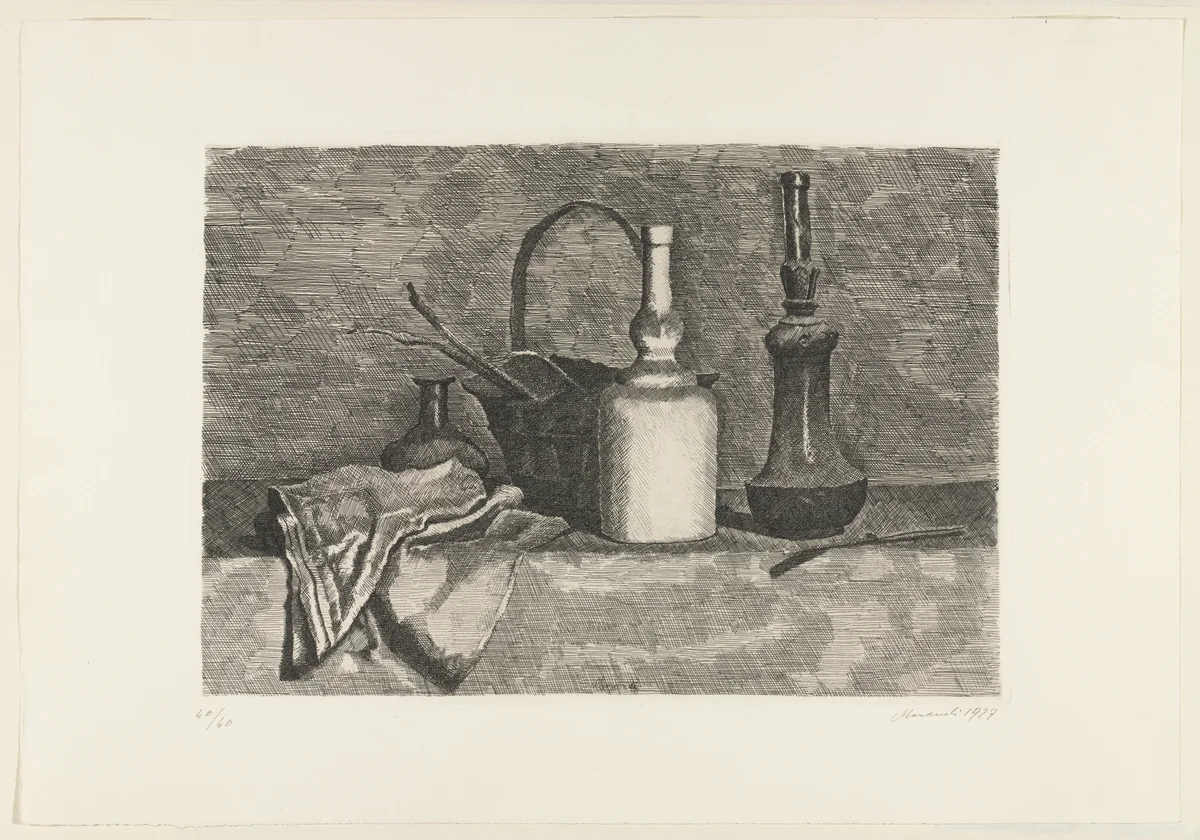 Still Life by Giorgio Morandi, print, 1927