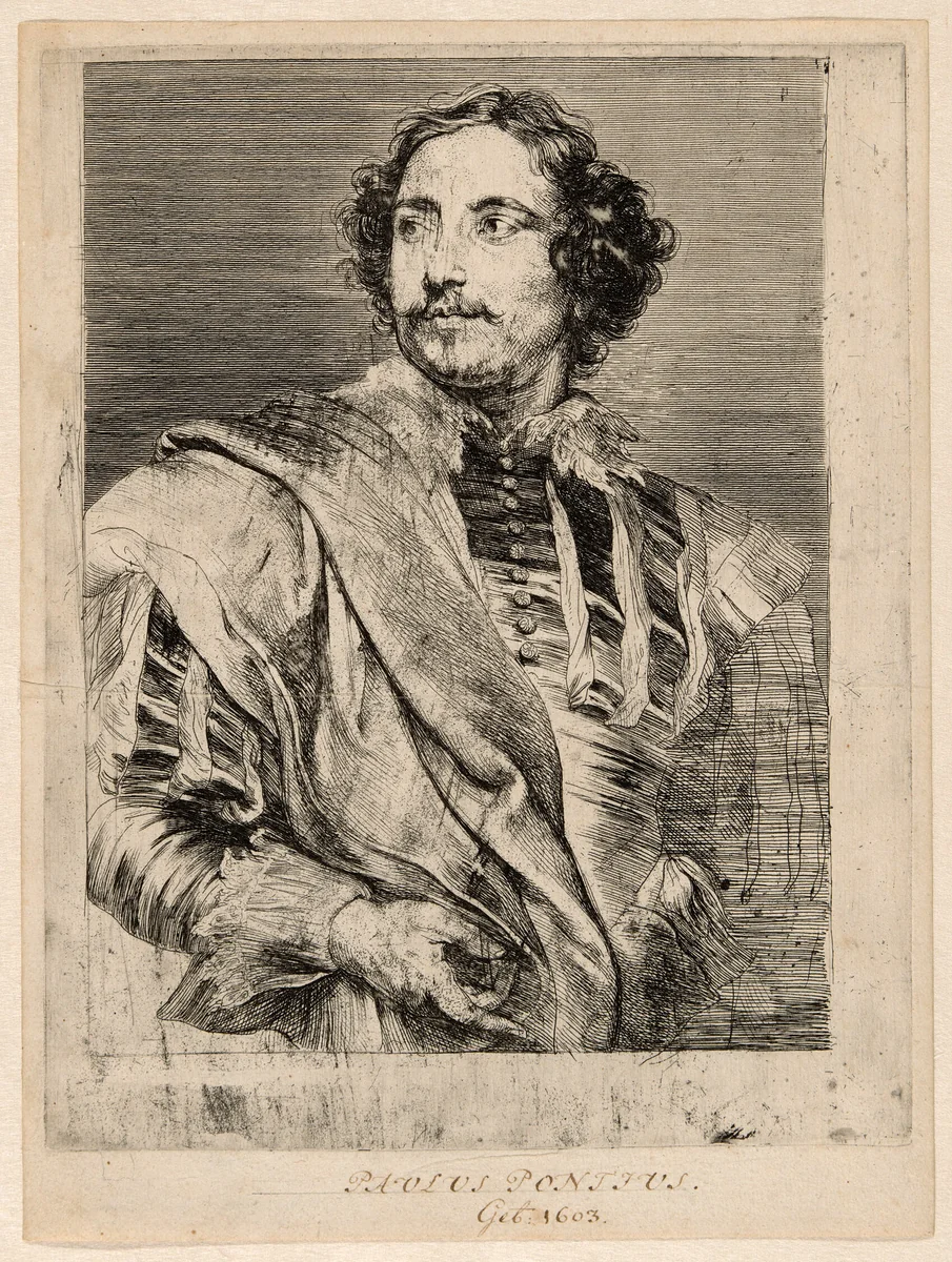 Paulus Pontius by Anthony van Dyck, print, 1630-1633