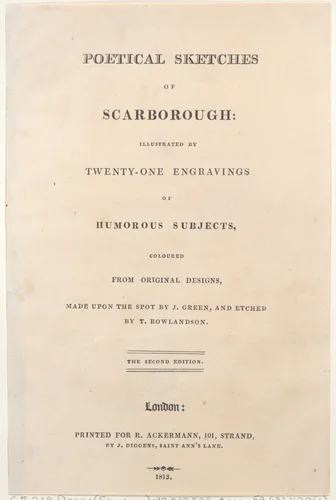 Title Page by Thomas Rowlandson, print, 1813