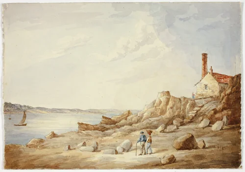 Rocky Shore by Elizabeth Murray, painting, 1835-1882