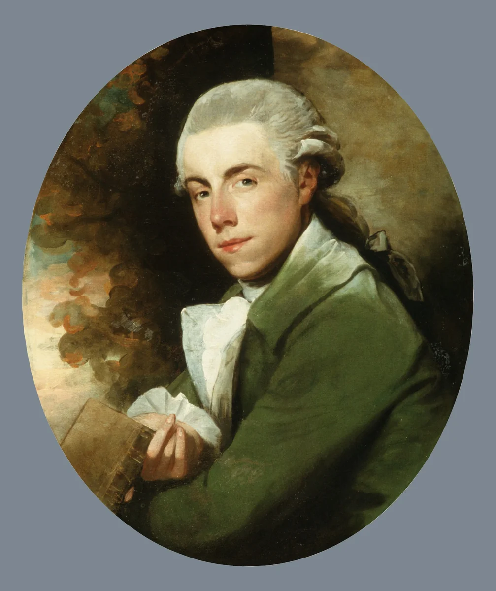 Man in a Green Coat by Gilbert Stuart, artwork, 1776-1785