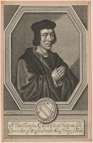 Sir John Fortescue by William Faithorne, print, 1663