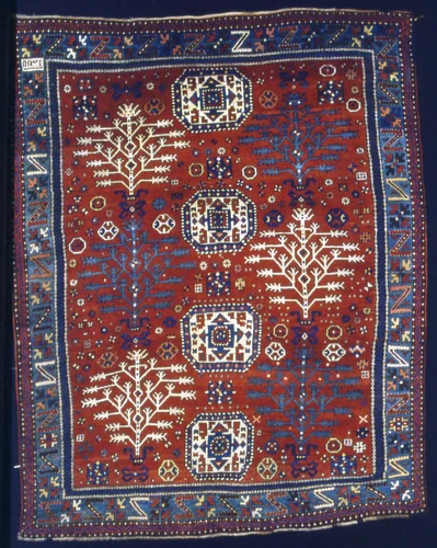 Garden rug by Caucasus, Kazakhstan, textile, 1890
