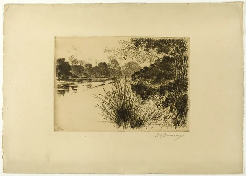 The Clyde Near Carmyle by David Young Cameron, print, 1889