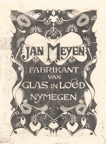 Annoncekaart van Jan Meyen by Karel Petrus Cornelis de Bazel, print, 1896