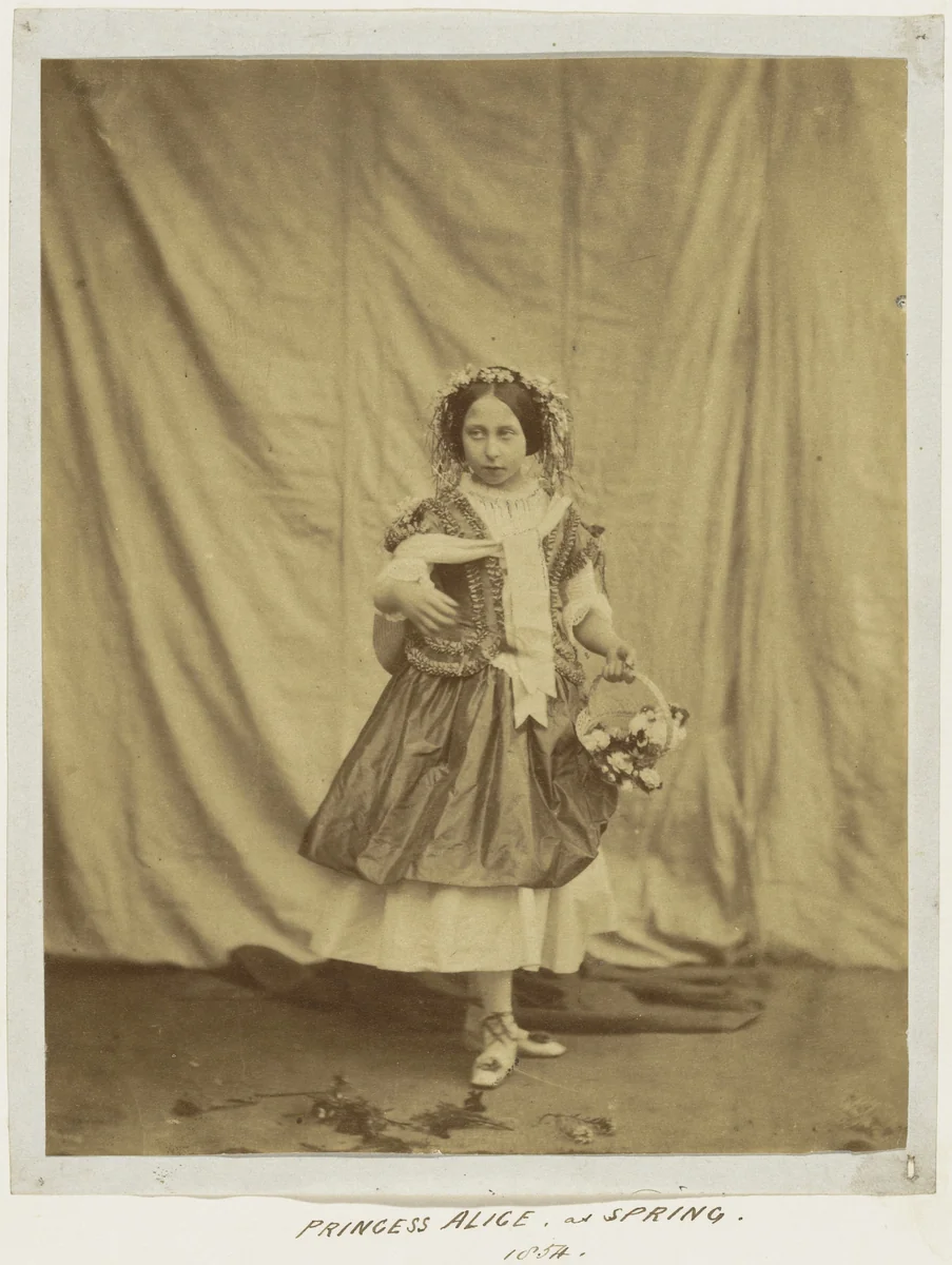 Princess Alice as Spring by Roger Fenton, photograph, 1854