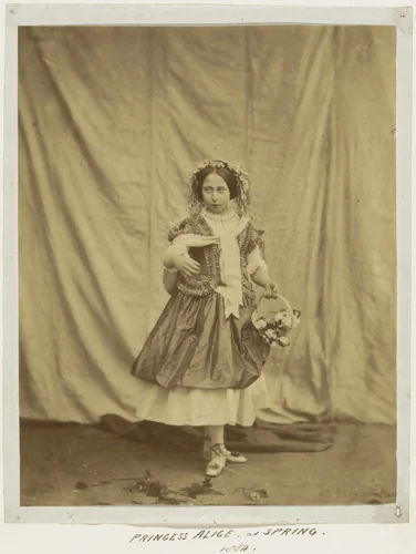 Princess Alice as Spring by Roger Fenton, photograph, 1854