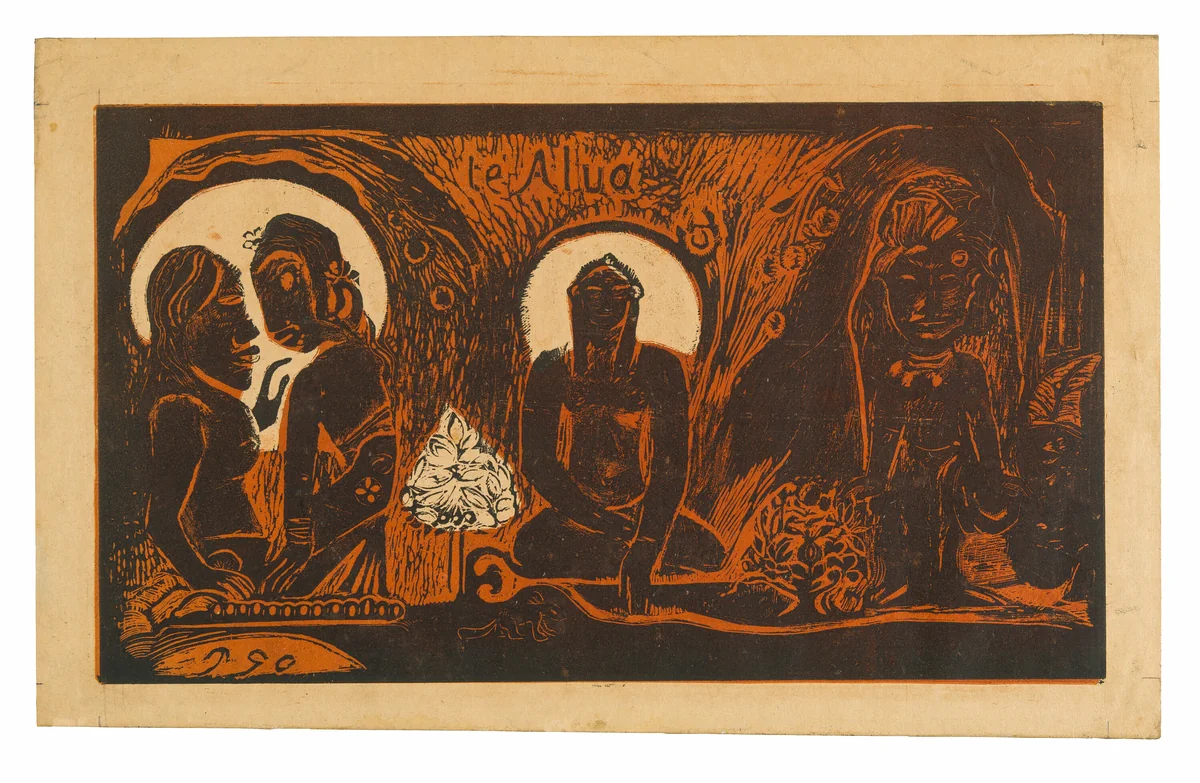 Te atua (The God), from the Noa Noa Suite by Paul Gauguin
Louis Roy, print, 1894