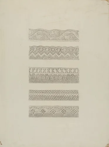 Lace Edging by Raymond Manupelli, index of american design, 1942