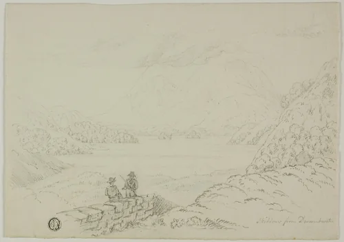 Skiddaw from Derwentwater by Unknown Artist, drawing, 1800-1899