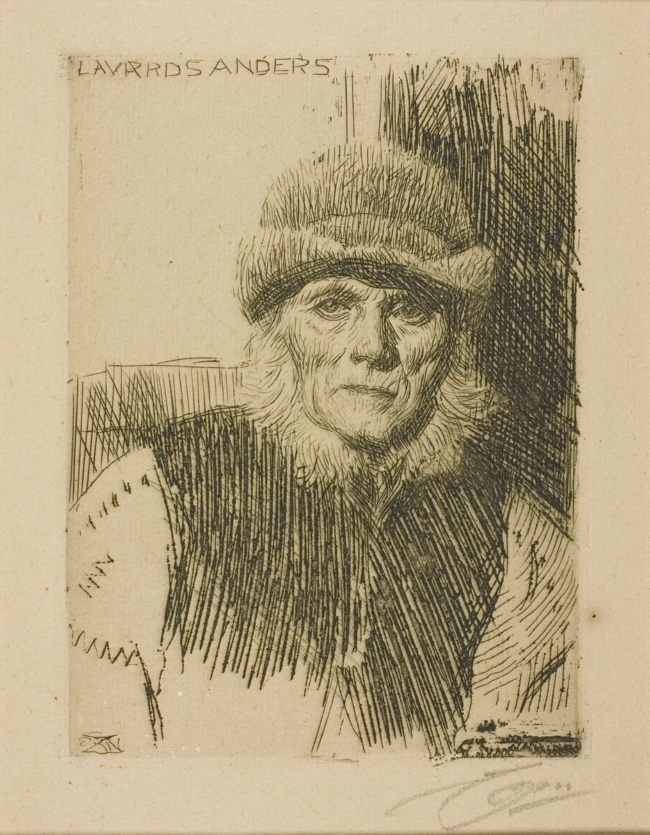 Dalecarlian Peasant (Lavards Anders) by Anders Zorn, print, 1919