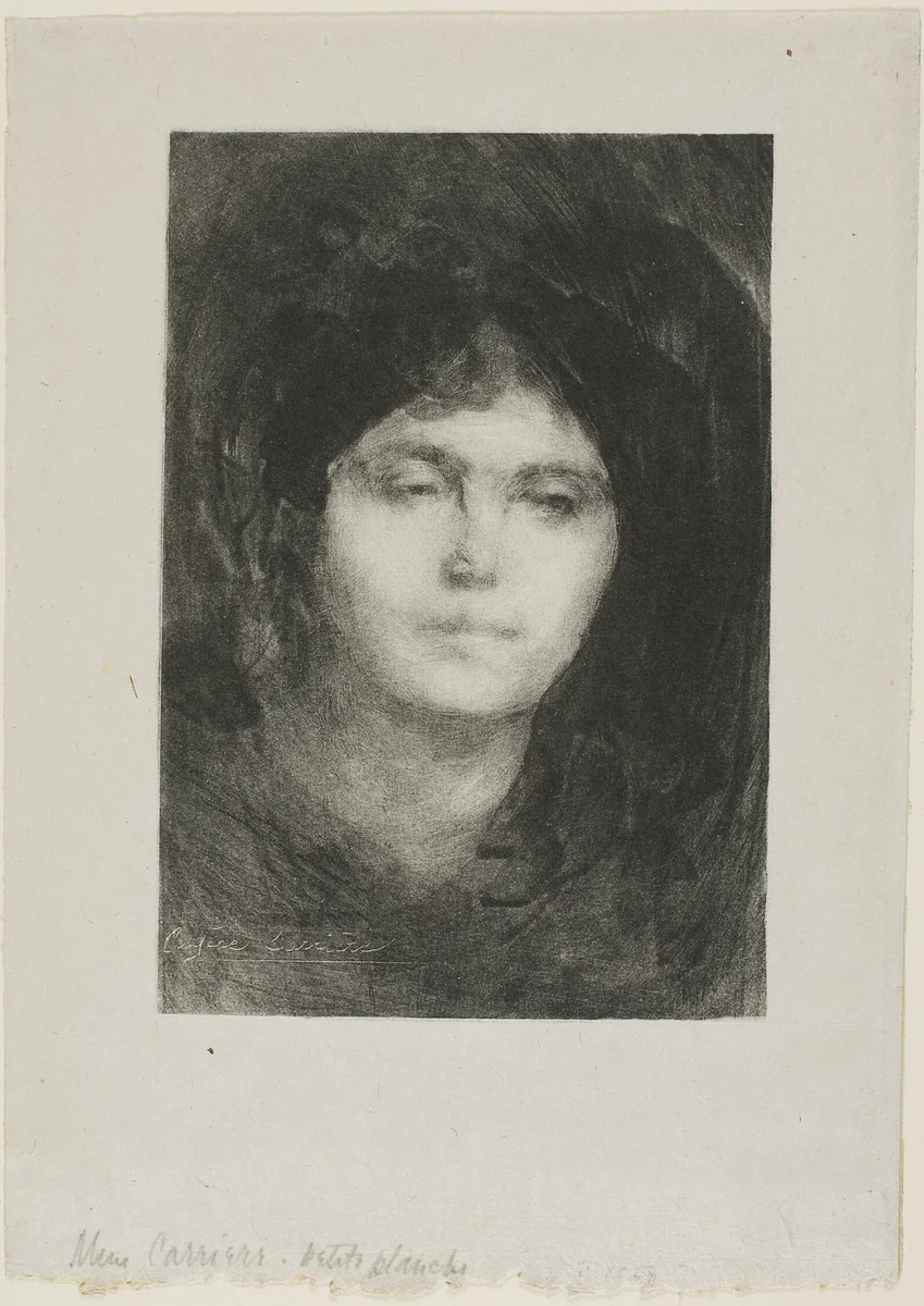 Madame Eugène Carrière by Eugène Carrière, print, 1893