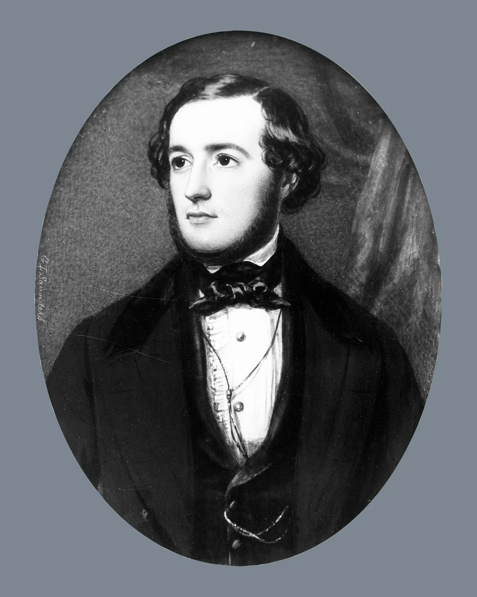 Portrait of a Gentleman by George Lethbridge Saunders, artwork, 1845