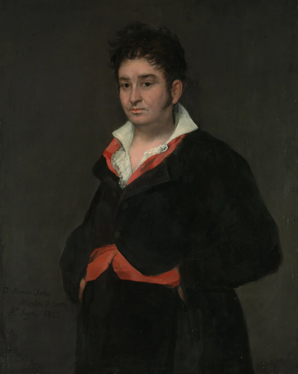 Portrait of Don Ramón Satué by Francisco de Goya, painting, 1823