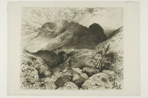 Bridge in the Pass of Glencoe, Scotland by Thomas Moran, print, 1888