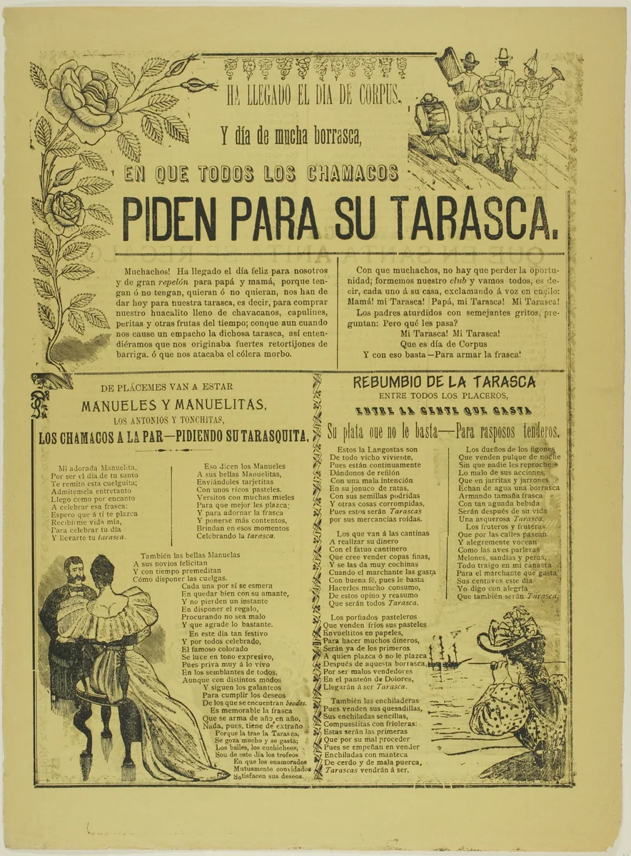 All the Little Boys Ask for Their Tarasca by José Guadalupe Posada, print, 1871-1913