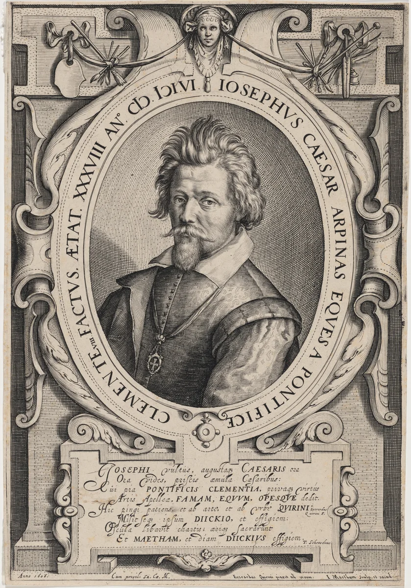 Cesare d'Arpino by Jacob Matham, print, 1606