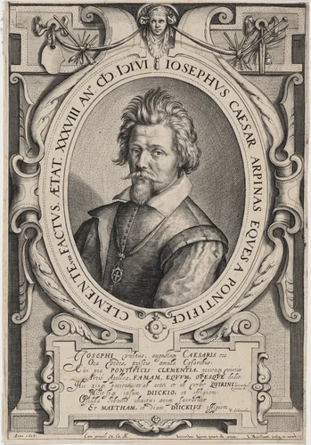 Cesare d'Arpino by Jacob Matham, print, 1606