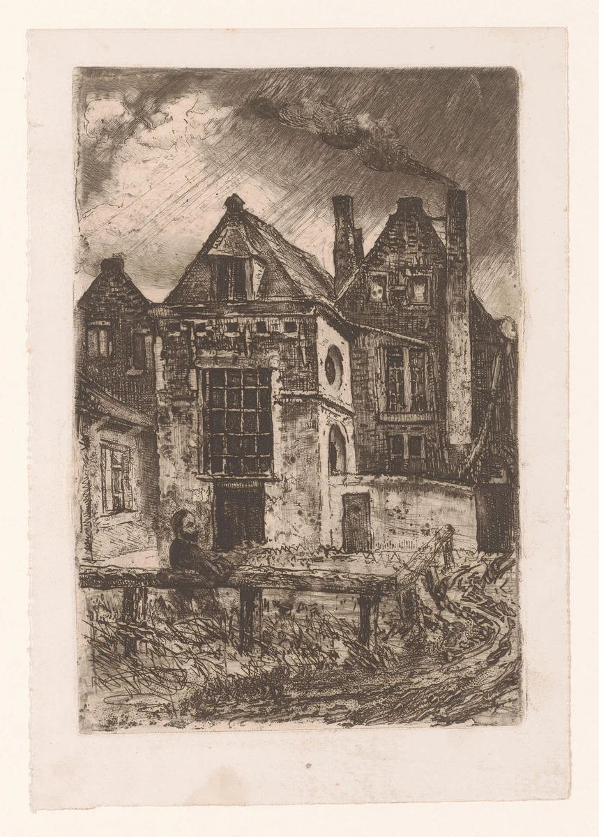 Gezicht op het atelier van Charles Verlat by Charles Verlat, print, 1882