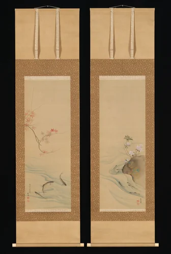 Fish in Summer and Autumn by Maruyama Ōkyo (円山応挙), painting, 1600-1850