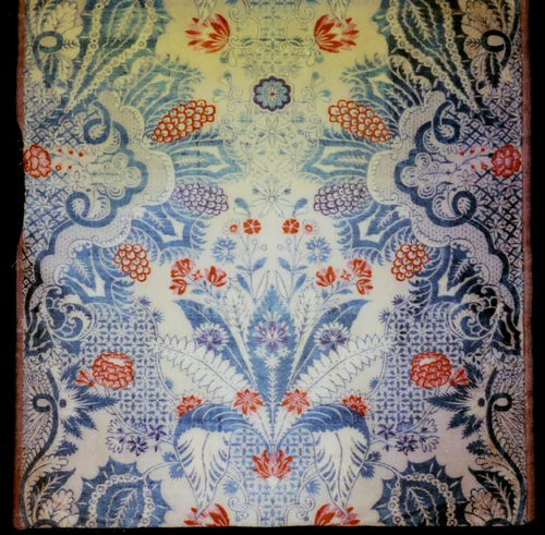 Panel by France, Lyon, textile, 1720-1729
