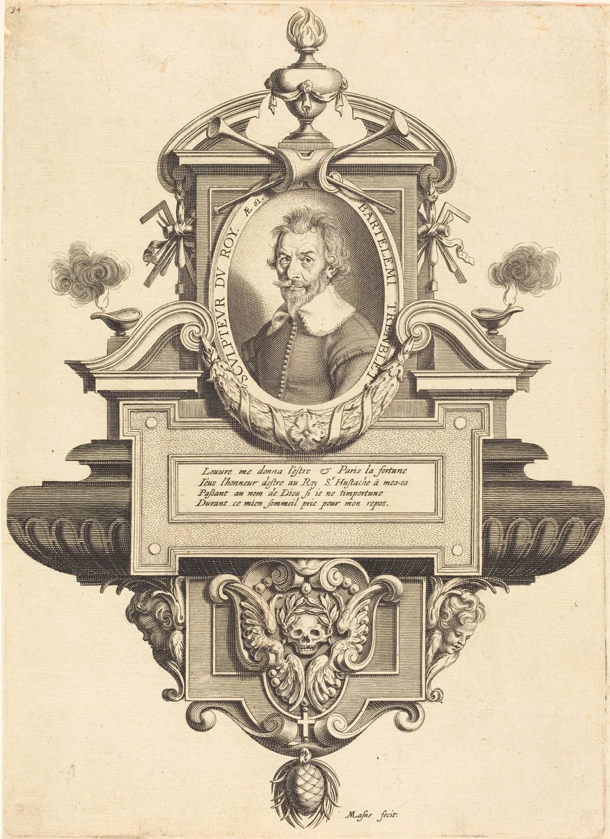 Barthelemy Tremblay by Michel Lasne, print, 1639