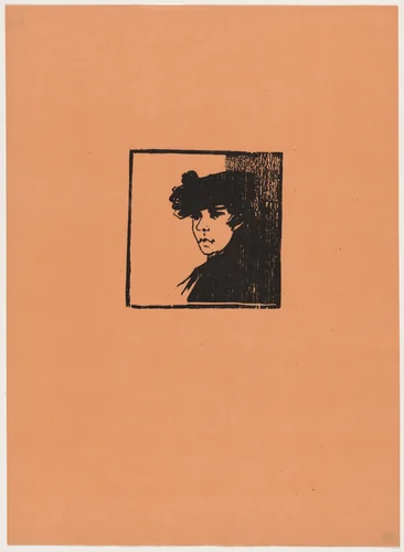Tête de femme (Head of a Woman) by Henri-Charles Guérard, print, 1895