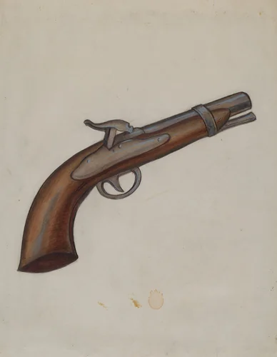 Gun by Jay Katz, index of american design, 1936