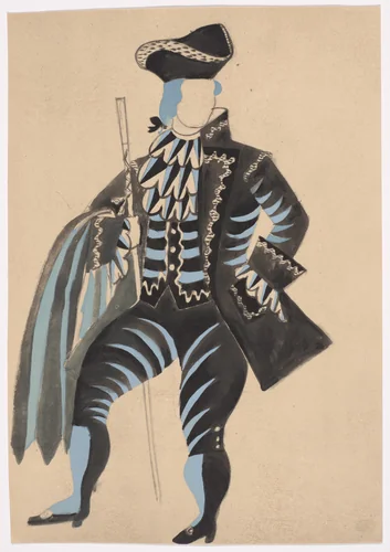 Costume design for the ballet Le Tricorne by Pablo Picasso, illustrated book, 1920