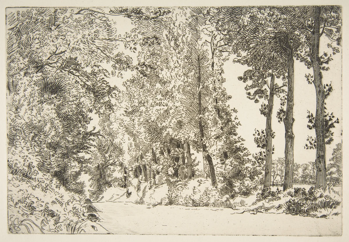 Rue des Bruyères, à Sèvres by Félix Bracquemond, print, 1868