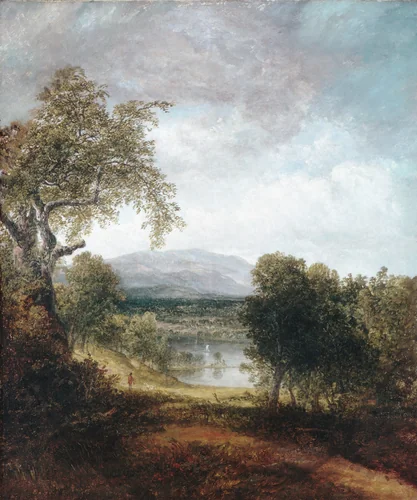 A River Glimpse by Thomas Doughty, artwork, 1840-1850