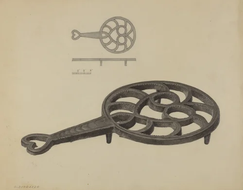 Flat Iron Holder by Salvatore Borrazzo, index of american design, 1938