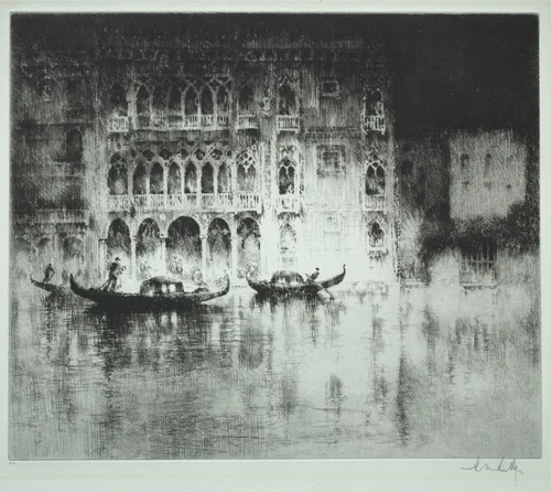 Venetian Set: No. 1, Palazzo Ca d'Oro, Venice by Sidney Mackenzie Litten, print